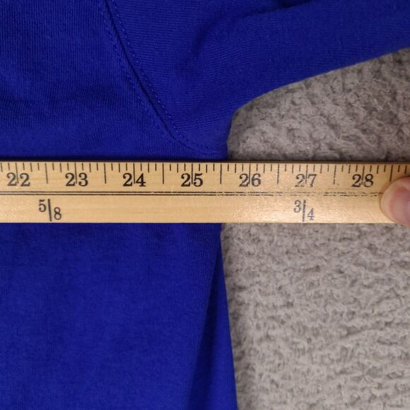 Vintage Champion Shirt Men's 2XL Blue Spell Out Felt Script Sports 90s - Picture 5 of 12